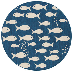 Safavieh Courtyard 6012 PowerLoomed 85.4% Polypropylene/10.4% Polyester/4.2% Latex Indoor/Outdoor Rug CY6012-258-8SQ