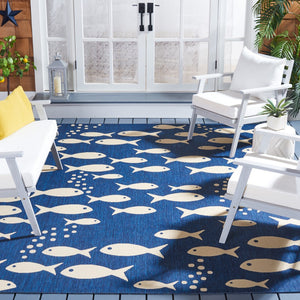 Safavieh Courtyard 6012 PowerLoomed 85.4% Polypropylene/10.4% Polyester/4.2% Latex Indoor/Outdoor Rug CY6012-258-8SQ