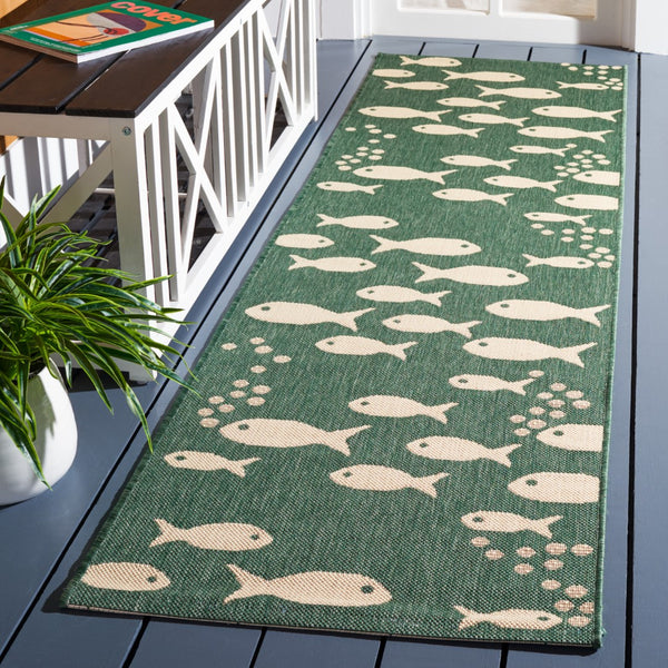 Safavieh Courtyard 6012 PowerLoomed 85.4% Polypropylene/10.4% Polyester/4.2% Latex Indoor/Outdoor Rug CY6012-322-9