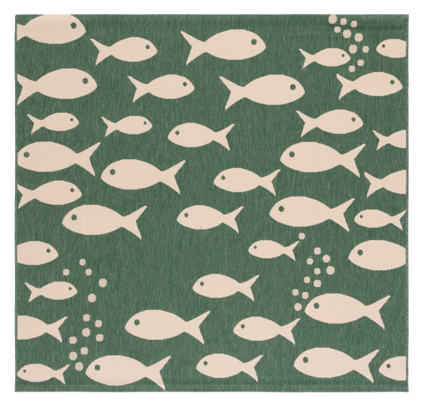 Safavieh Courtyard 6012 PowerLoomed 85.4% Polypropylene/10.4% Polyester/4.2% Latex Indoor/Outdoor Rug CY6012-322-9