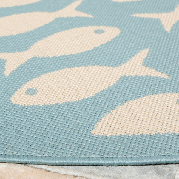 Safavieh Courtyard 6013 Power Loomed 85.4% Polypropylene/10.4% Polyester/4.2% Latex Outdoor Rug CY6013-223-9