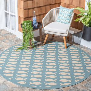 Safavieh Courtyard 6013 Power Loomed 85.4% Polypropylene/10.4% Polyester/4.2% Latex Outdoor Rug CY6013-223-9