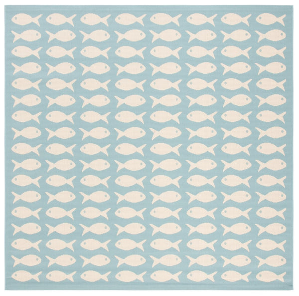 Safavieh Courtyard 6013 PowerLoomed 85.4% Polypropylene/10.4% Polyester/4.2% Latex Indoor/Outdoor Rug CY6013-223-5SQ