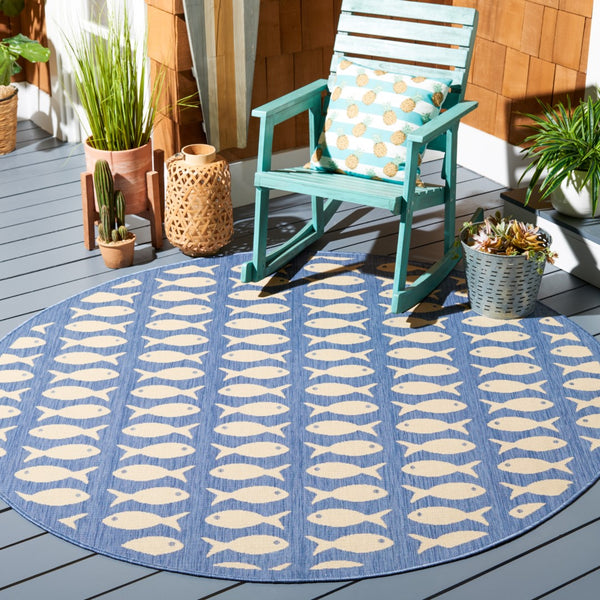 Safavieh Courtyard 6013 Power Loomed 85.4% Polypropylene/10.4% Polyester/4.2% Latex Outdoor Rug CY6013-233-9