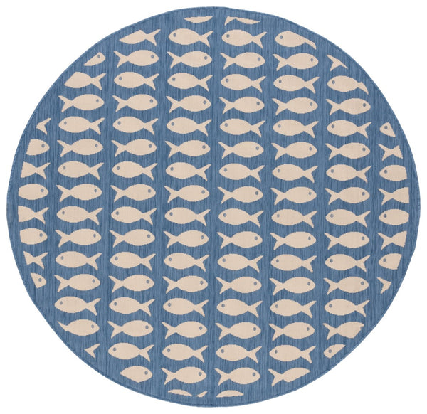 Safavieh Courtyard 6013 PowerLoomed 85.4% Polypropylene/10.4% Polyester/4.2% Latex Indoor/Outdoor Rug CY6013-233-5SQ