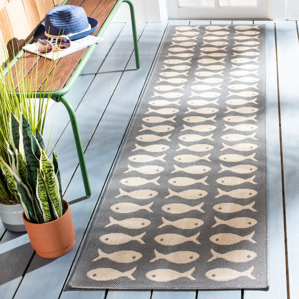 Safavieh Courtyard 6013 PowerLoomed 85.4% Polypropylene/10.4% Polyester/4.2% Latex Indoor/Outdoor Rug CY6013-236-5SQ