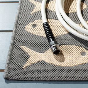 Safavieh Courtyard 6013 PowerLoomed 85.4% Polypropylene/10.4% Polyester/4.2% Latex Indoor/Outdoor Rug CY6013-236-5SQ