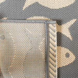 Safavieh Courtyard 6013 PowerLoomed 85.4% Polypropylene/10.4% Polyester/4.2% Latex Indoor/Outdoor Rug CY6013-236-5SQ