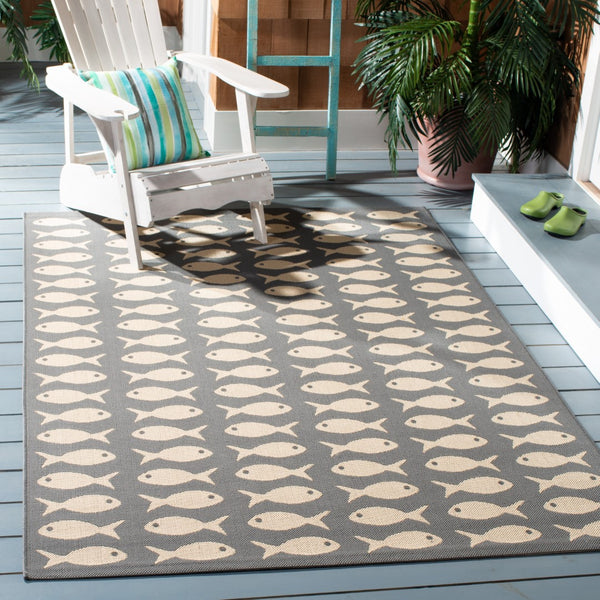 Safavieh Courtyard 6013 Power Loomed 85.4% Polypropylene/10.4% Polyester/4.2% Latex Outdoor Rug CY6013-236-9