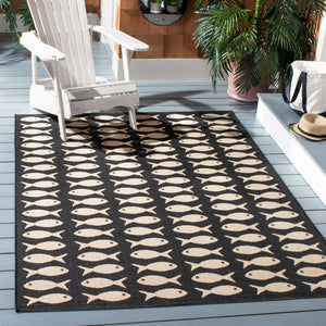 Safavieh Courtyard 6013 PowerLoomed 85.4% Polypropylene/10.4% Polyester/4.2% Latex Indoor/Outdoor Rug CY6013-256-8SQ