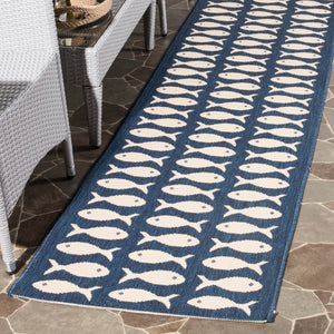 Safavieh Courtyard 6013 Power Loomed 85.4% Polypropylene/10.4% Polyester/4.2% Latex Outdoor Rug CY6013-268-5SQ