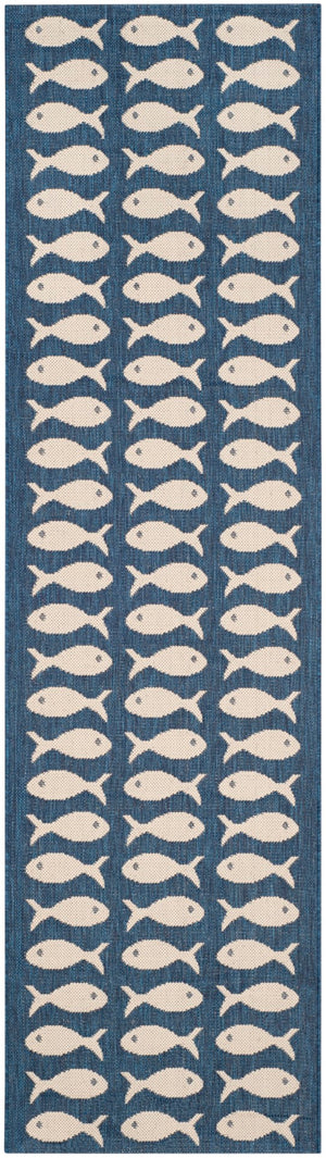 Safavieh Courtyard 6013 Power Loomed 85.4% Polypropylene/10.4% Polyester/4.2% Latex Outdoor Rug CY6013-268-5SQ