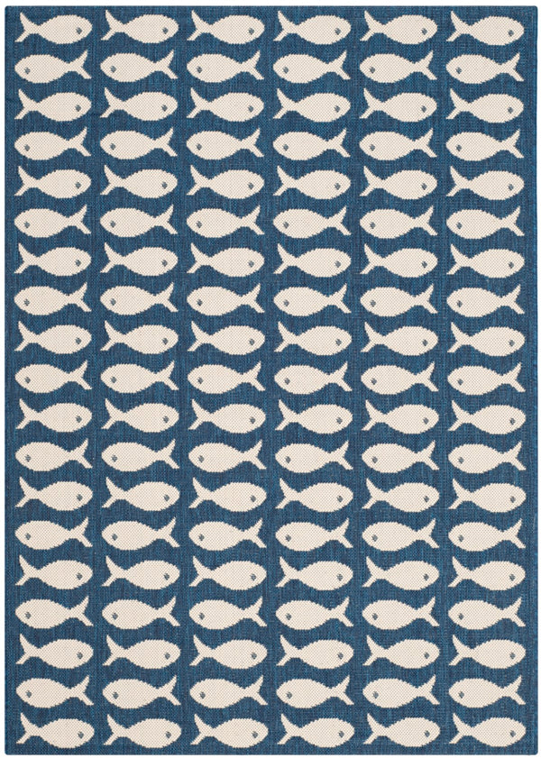 Safavieh Courtyard 6013 Power Loomed 85.4% Polypropylene/10.4% Polyester/4.2% Latex Outdoor Rug CY6013-268-5SQ