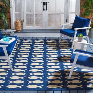 Safavieh Courtyard 6013 Power Loomed 85.4% Polypropylene/10.4% Polyester/4.2% Latex Outdoor Rug CY6013-268-5SQ