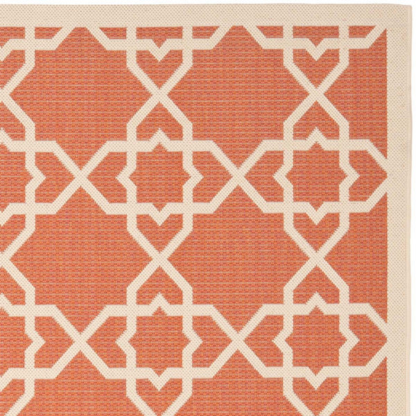 Safavieh Cy6032 Power Loomed 85.4% Polypropylene/10.4% Polyester/4.2% Latex Outdoor Rug CY6032-241-4