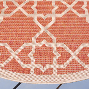 Safavieh Cy6032 Power Loomed 85.4% Polypropylene/10.4% Polyester/4.2% Latex Outdoor Rug CY6032-241-5R