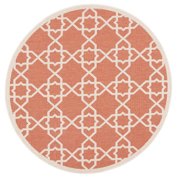 Safavieh Cy6032 Power Loomed 85.4% Polypropylene/10.4% Polyester/4.2% Latex Outdoor Rug CY6032-241-5R