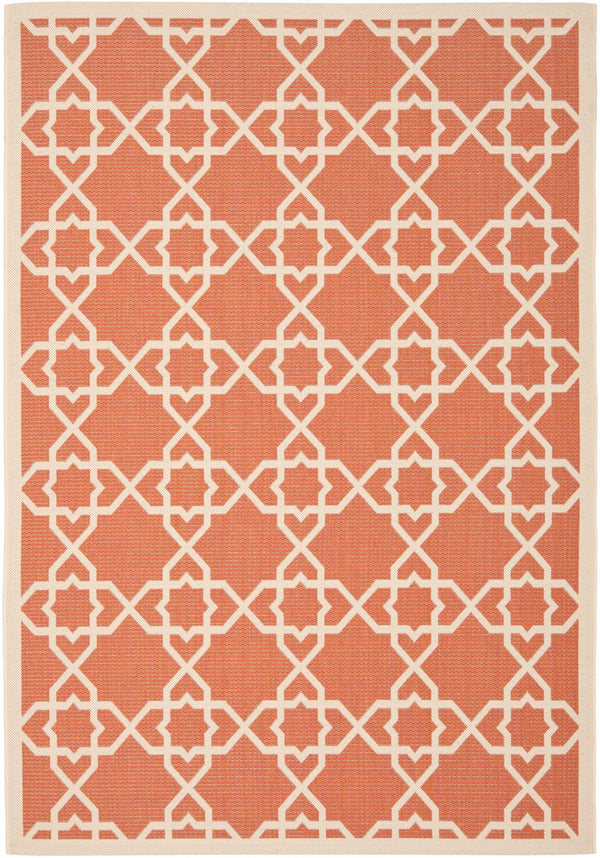 Safavieh Cy6032 Power Loomed 85.4% Polypropylene/10.4% Polyester/4.2% Latex Outdoor Rug CY6032-241-4