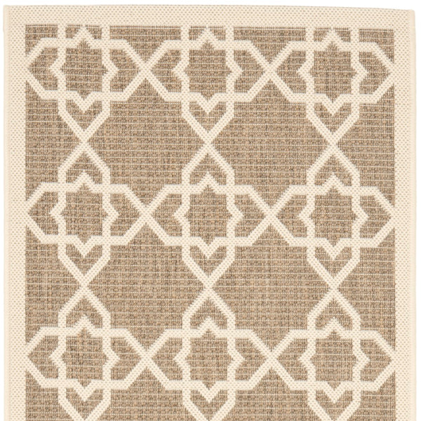 Safavieh Cy6032 Power Loomed 85.4% Polypropylene/10.4% Polyester/4.2% Latex Outdoor Rug CY6032-242-3