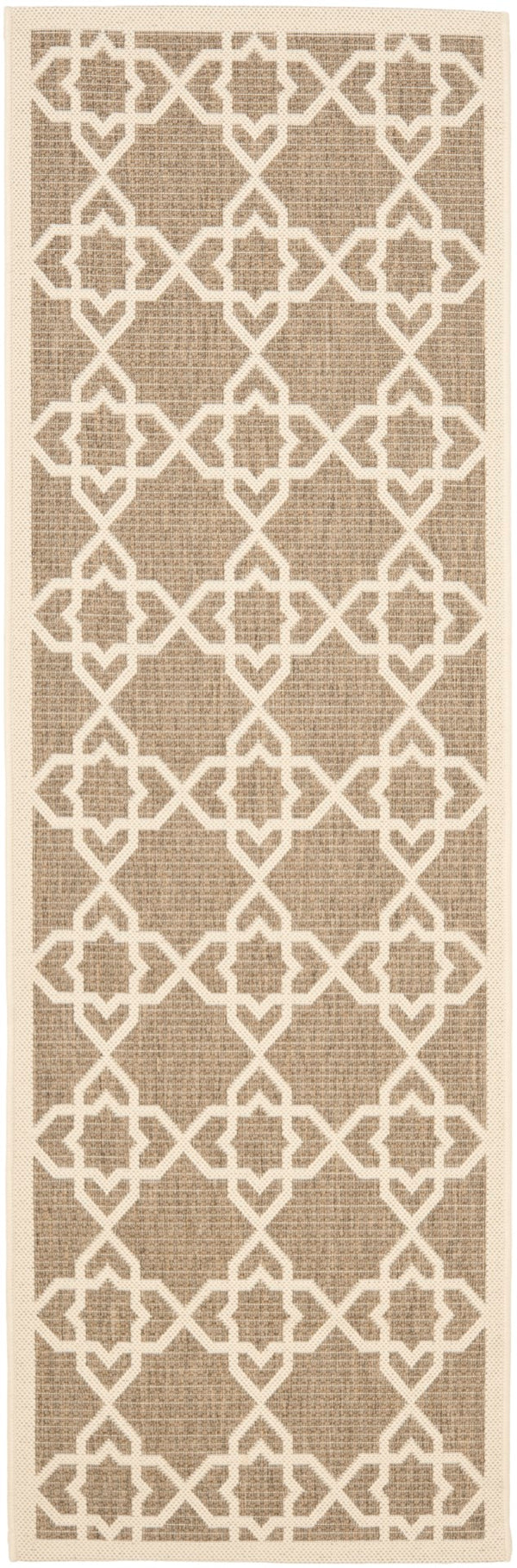 Safavieh Cy6032 Power Loomed 85.4% Polypropylene/10.4% Polyester/4.2% Latex Outdoor Rug CY6032-242-3