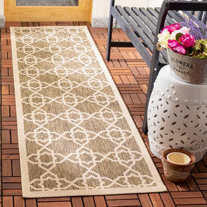 Safavieh Cy6032 Power Loomed 85.4% Polypropylene/10.4% Polyester/4.2% Latex Outdoor Rug CY6032-242-3