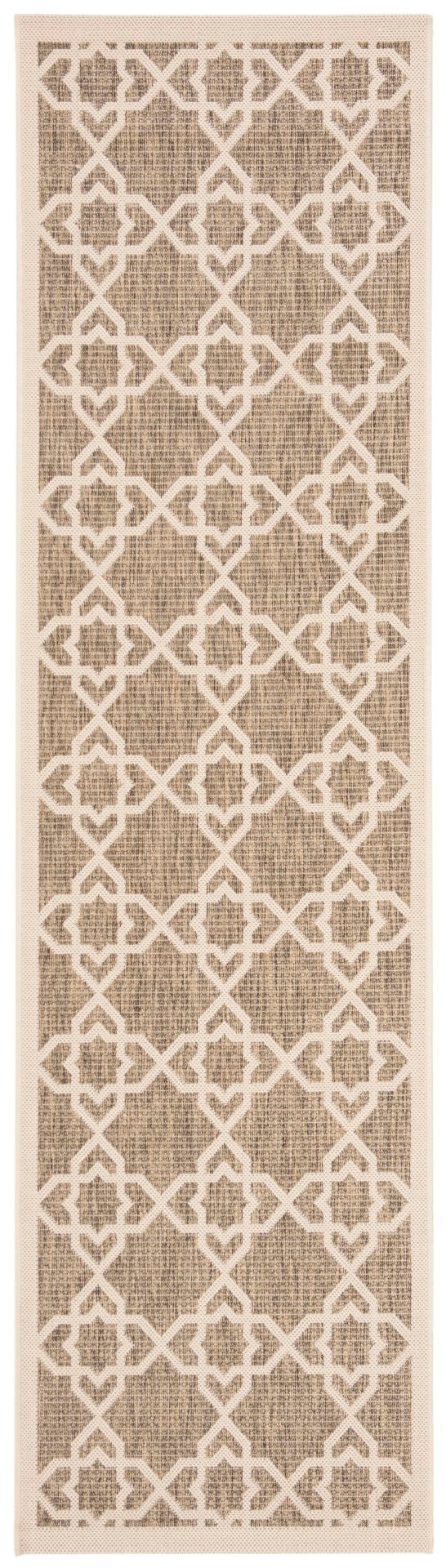 Safavieh Cy6032 Power Loomed 85.4% Polypropylene/10.4% Polyester/4.2% Latex Outdoor Rug CY6032-242-3