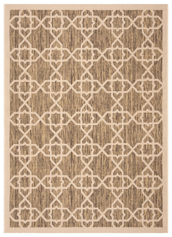 Safavieh Cy6032 Power Loomed 85.4% Polypropylene/10.4% Polyester/4.2% Latex Outdoor Rug CY6032-242-4