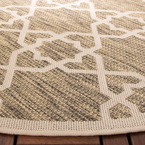 Safavieh Cy6032 Power Loomed 85.4% Polypropylene/10.4% Polyester/4.2% Latex Outdoor Rug CY6032-242-5R