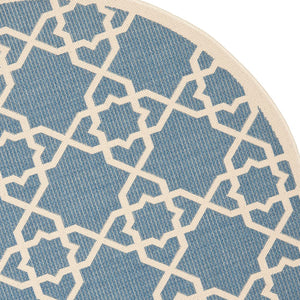 Safavieh Cy6032 Power Loomed 85.4% Polypropylene/10.4% Polyester/4.2% Latex Outdoor Rug CY6032-243-5R