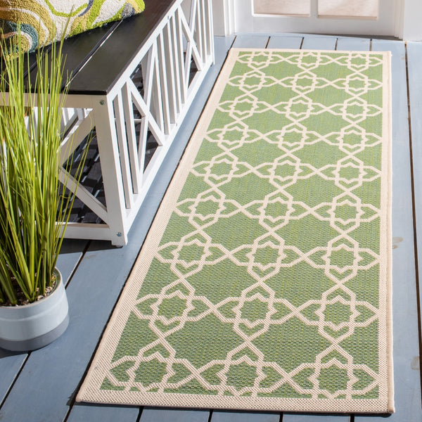 Safavieh Cy6032 Power Loomed 85.4% Polypropylene/10.4% Polyester/4.2% Latex Outdoor Rug CY6032-244-5R