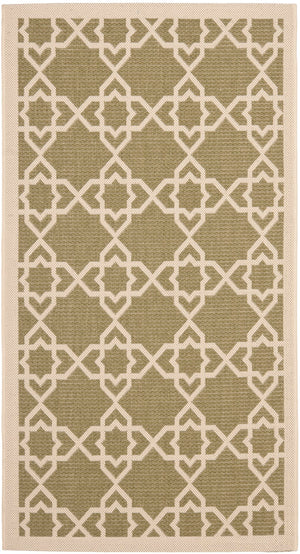 Safavieh Cy6032 Power Loomed 85.4% Polypropylene/10.4% Polyester/4.2% Latex Outdoor Rug CY6032-244-5R