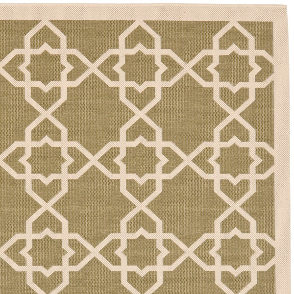 Safavieh Cy6032 Power Loomed 85.4% Polypropylene/10.4% Polyester/4.2% Latex Outdoor Rug CY6032-244-5R