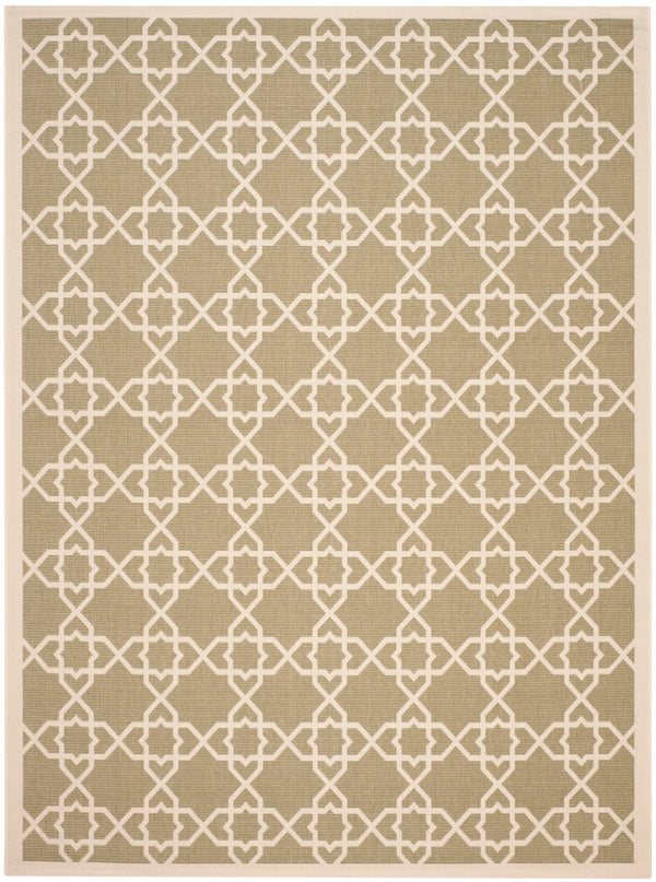 Safavieh Cy6032 Power Loomed 85.4% Polypropylene/10.4% Polyester/4.2% Latex Outdoor Rug CY6032-244-5R