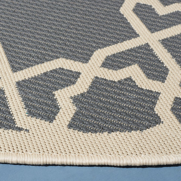 Safavieh Cy6032 Power Loomed 85.4% Polypropylene/10.4% Polyester/4.2% Latex Outdoor Rug CY6032-246-5R