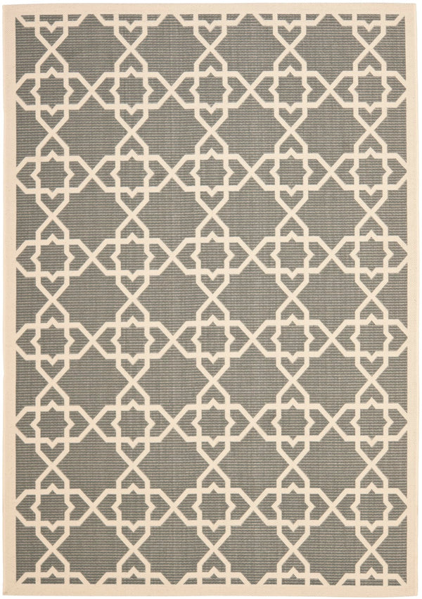 Safavieh Cy6032 Power Loomed 85.4% Polypropylene/10.4% Polyester/4.2% Latex Outdoor Rug CY6032-246-4