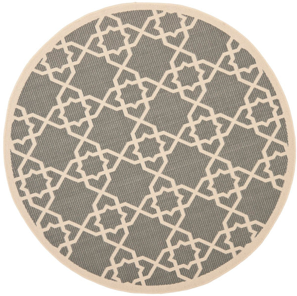 Safavieh Cy6032 Power Loomed 85.4% Polypropylene/10.4% Polyester/4.2% Latex Outdoor Rug CY6032-246-4
