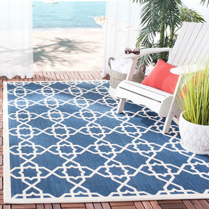 Safavieh Cy6032 Power Loomed 85.4% Polypropylene/10.4% Polyester/4.2% Latex Outdoor Rug CY6032-268-4SQ