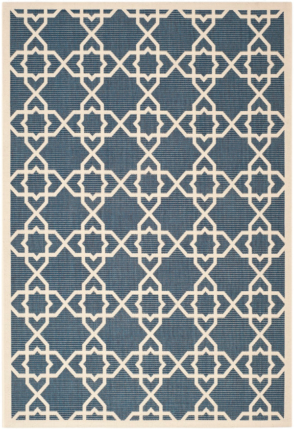 Safavieh Cy6032 Power Loomed 85.4% Polypropylene/10.4% Polyester/4.2% Latex Outdoor Rug CY6032-268-4SQ