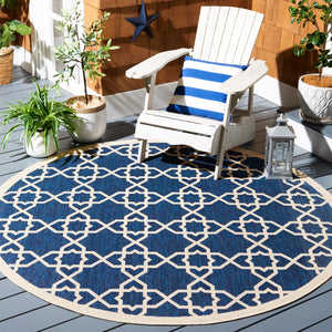 Safavieh Cy6032 Power Loomed 85.4% Polypropylene/10.4% Polyester/4.2% Latex Outdoor Rug CY6032-268-4SQ