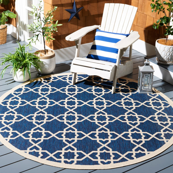 Safavieh Cy6032 Power Loomed 85.4% Polypropylene/10.4% Polyester/4.2% Latex Outdoor Rug CY6032-268-4SQ
