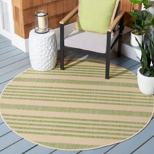 Safavieh Cy6062 Power Loomed 85.4% Polypropylene/10.4% Polyester/4.2% Latex Indoor/Outdoor Rug CY6062-218-810