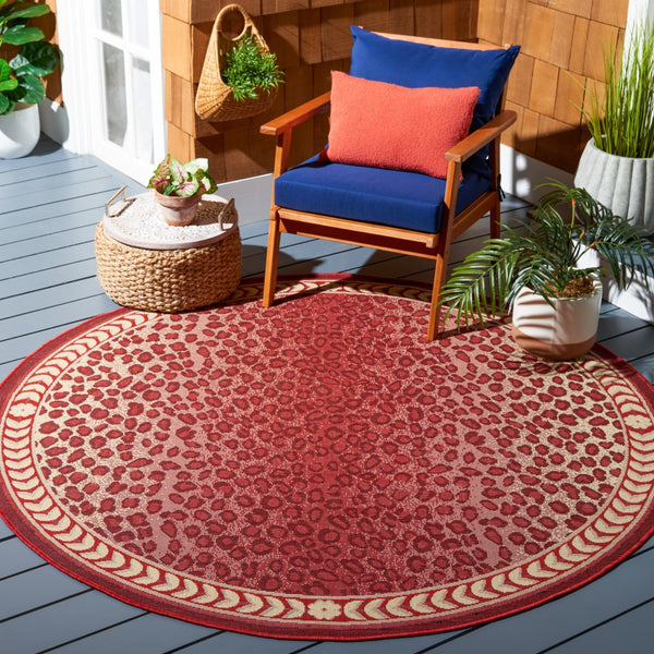 Safavieh Cheetah PowerLoomed 85.4% Polypropylene/10.4% Polyester/4.2% Latex Indoor/Outdoor Rug CY6100-23812-9