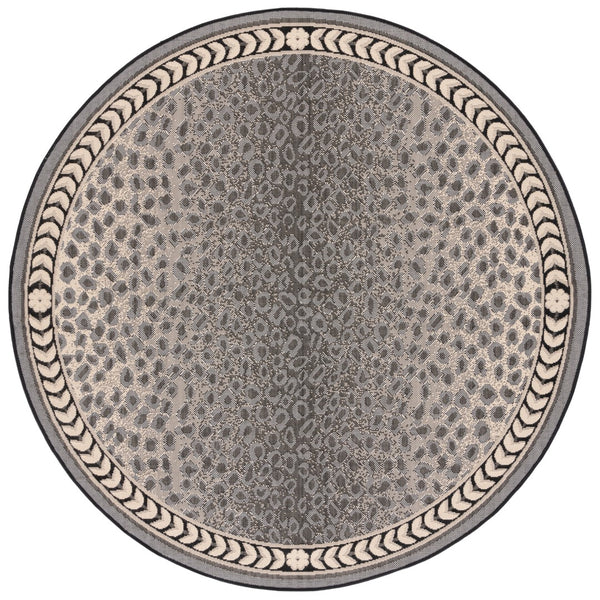 Safavieh Cheetah PowerLoomed 85.4% Polypropylene/10.4% Polyester/4.2% Latex Indoor/Outdoor Rug CY6100-25612-9