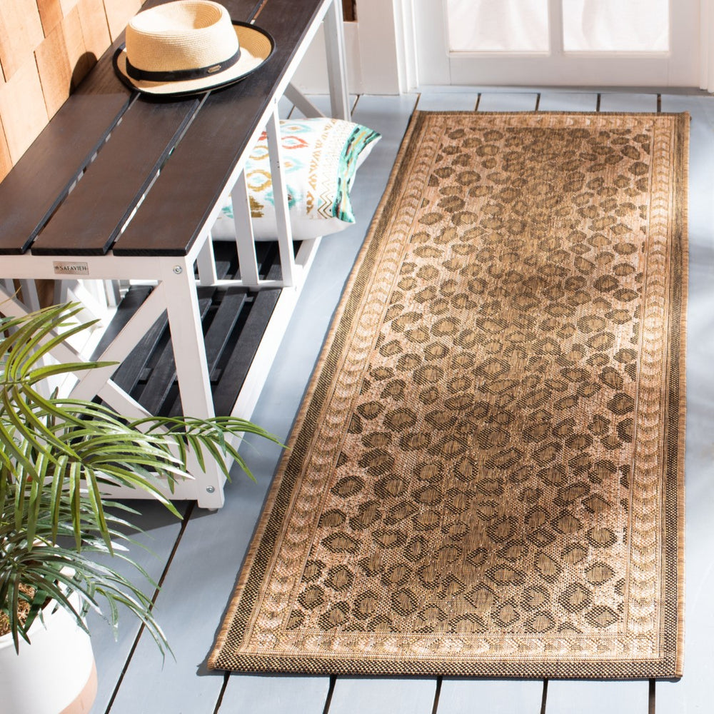 Safavieh Cheetah Power Loomed 85.4% Polypropylene/10.4% Polyester/4.2% Latex Outdoor Rug CY6100-39-4