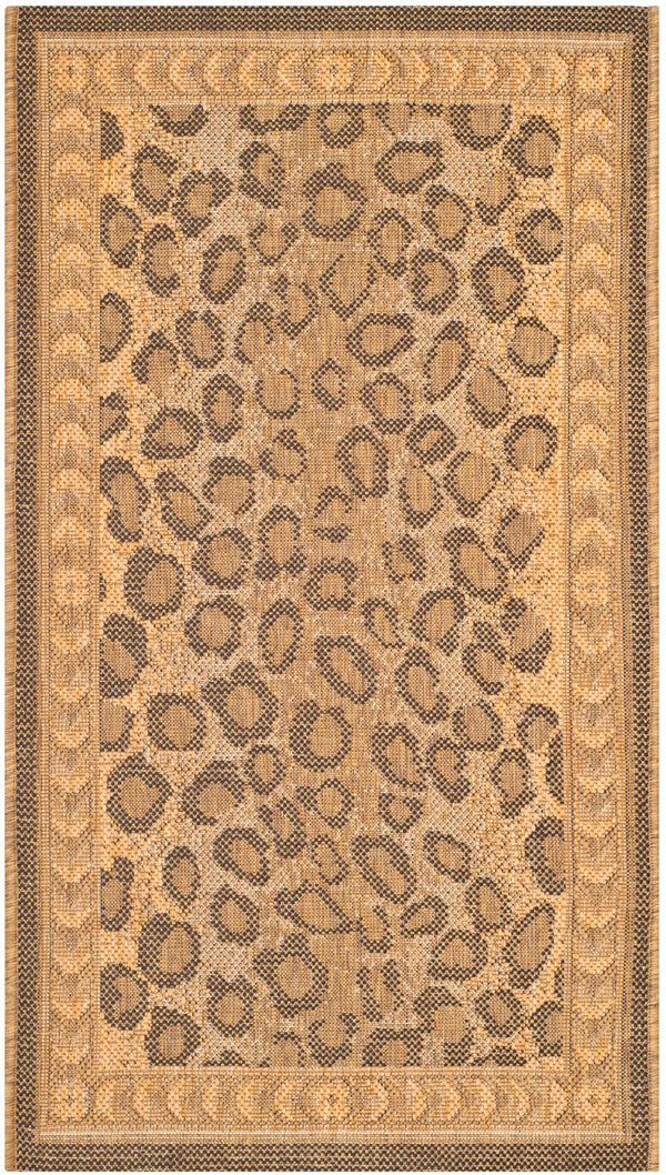 Safavieh Cheetah Power Loomed 85.4% Polypropylene/10.4% Polyester/4.2% Latex Outdoor Rug CY6100-39-4