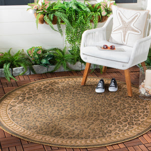 Safavieh Cheetah PowerLoomed 85.4% Polypropylene/10.4% Polyester/4.2% Latex Indoor/Outdoor Rug CY6100-39-810