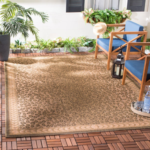 Safavieh Cheetah PowerLoomed 85.4% Polypropylene/10.4% Polyester/4.2% Latex Indoor/Outdoor Rug CY6100-39-810