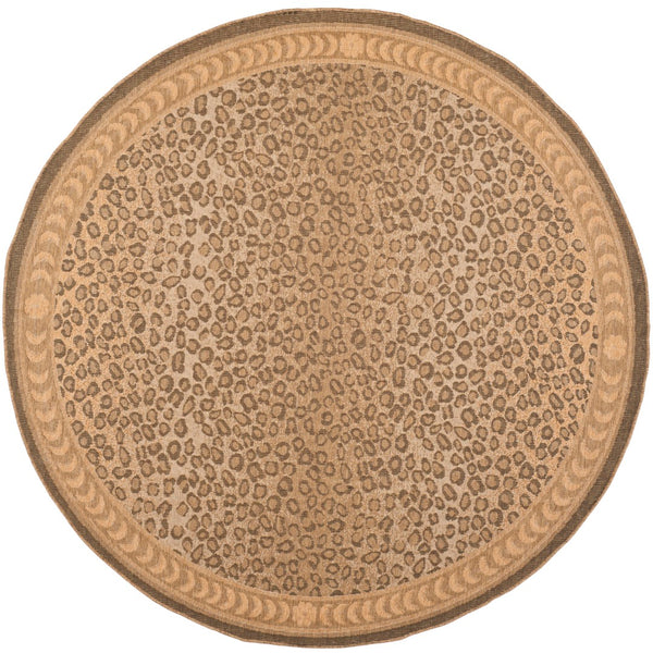 Safavieh Cheetah Power Loomed 85.4% Polypropylene/10.4% Polyester/4.2% Latex Outdoor Rug CY6100-39-4