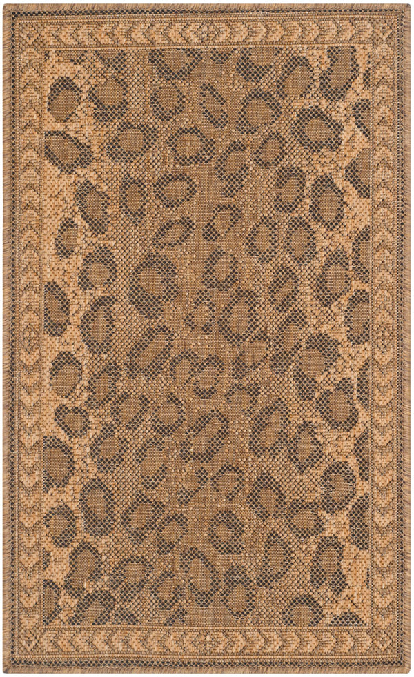 Safavieh Cheetah Power Loomed 85.4% Polypropylene/10.4% Polyester/4.2% Latex Outdoor Rug CY6100-39-4
