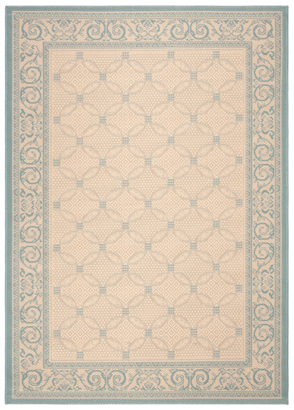 Safavieh Cy6107 Power Loomed 85.4% Polypropylene/10.4% Polyester/4.2% Latex Outdoor Rug CY6107-15-4